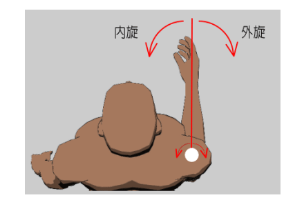 肩関節外旋・内旋の可動域