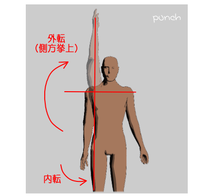 肩関節外転・内転の可動域